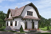 H-144-2P Проект загородного дома для участка с высоким уровнем грунтовых вод