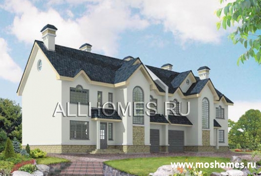 M-366-1P Проект блокированного типа коттеджа